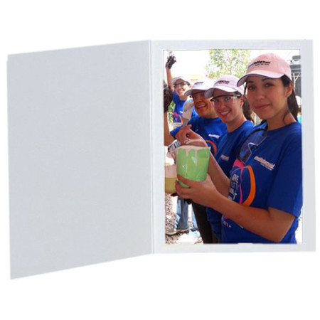 5x7 Smooth White Photo Folders - Case of 5,000